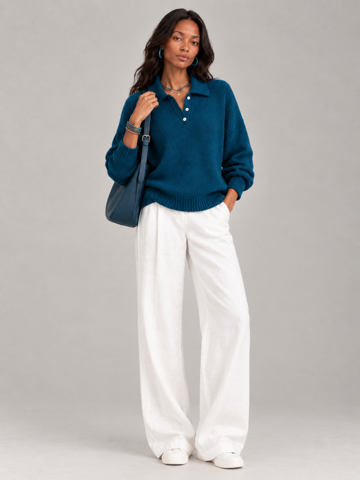 Martha™ | Soft Polo Jumper
