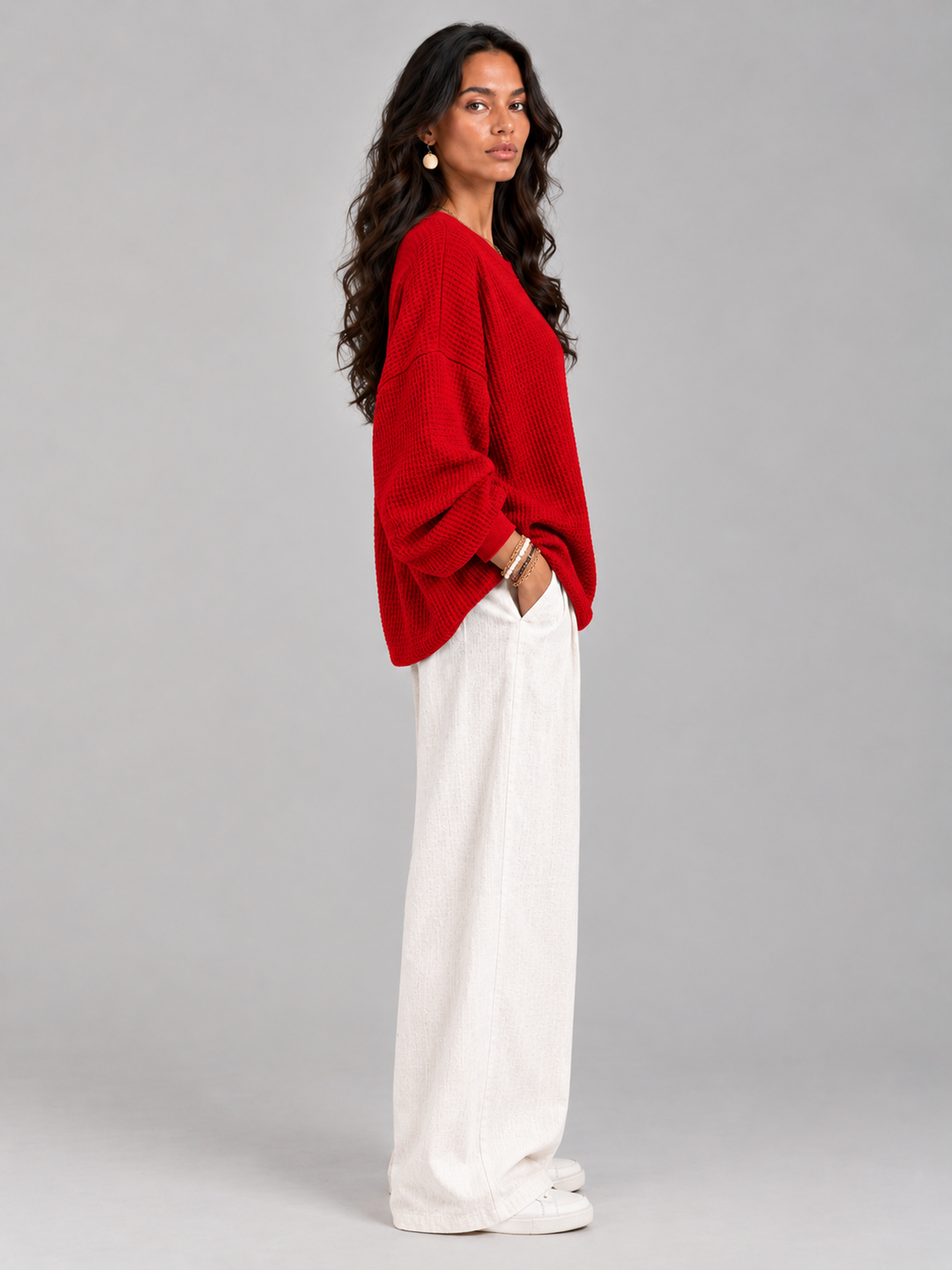 Naomi™ | Classic Waffle Knit Jumper