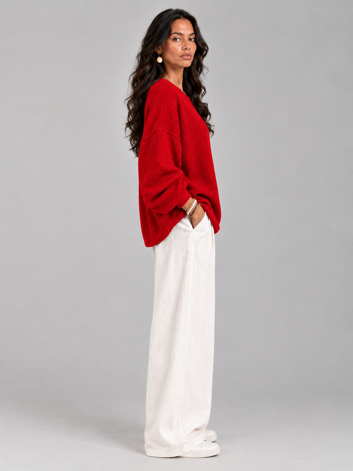 Naomi™ | Classic Waffle Knit Jumper