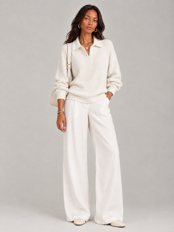 Martha™ | Soft Polo Jumper