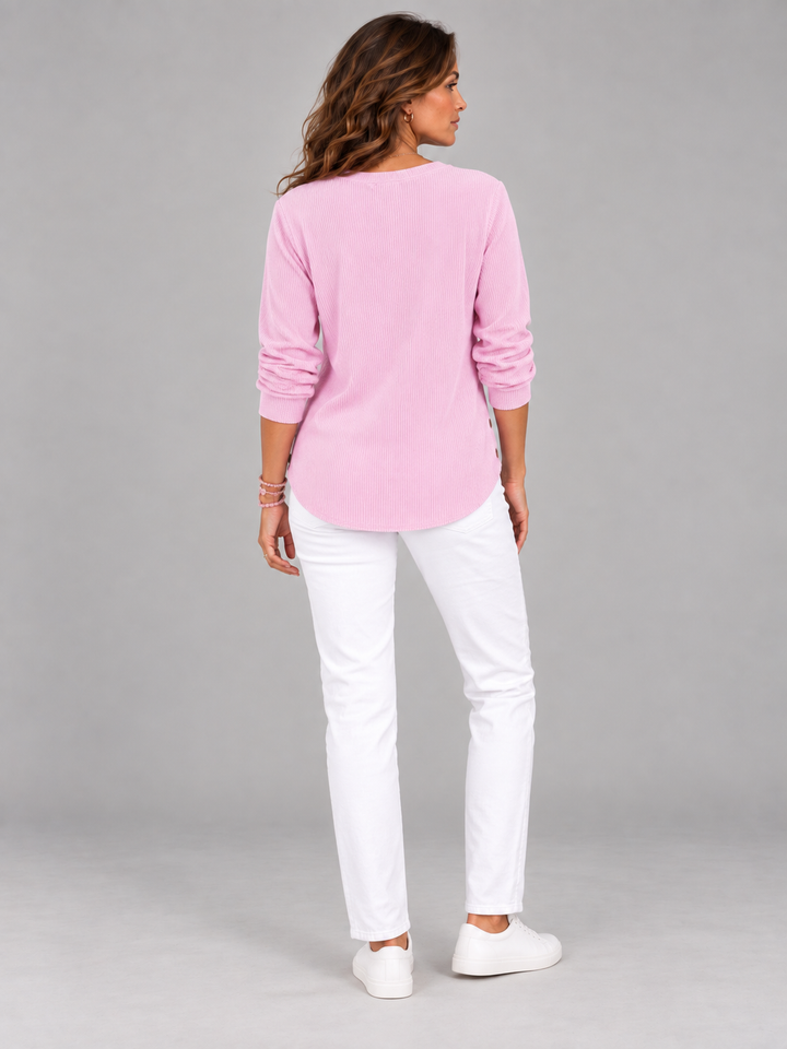 Bella™ | Henley Tunic with Buttons