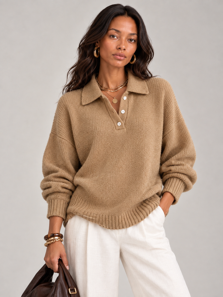 Martha™ | Soft Polo Jumper