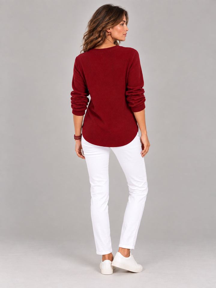 Bella™ | Henley Tunic with Buttons