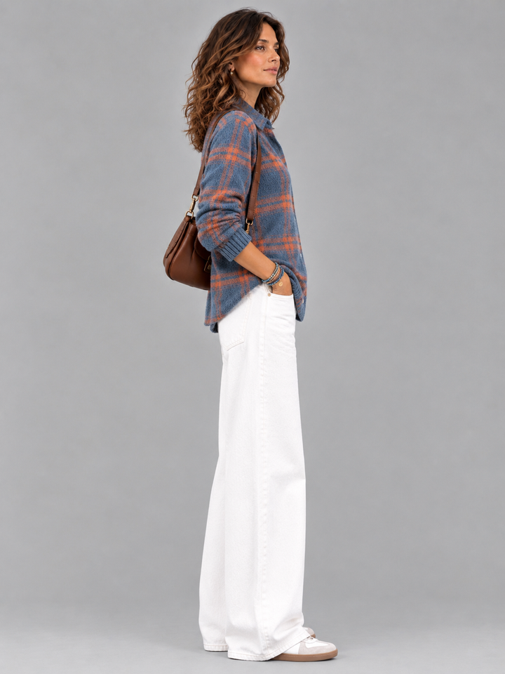 Poppy™ | Checked Knit Jacket