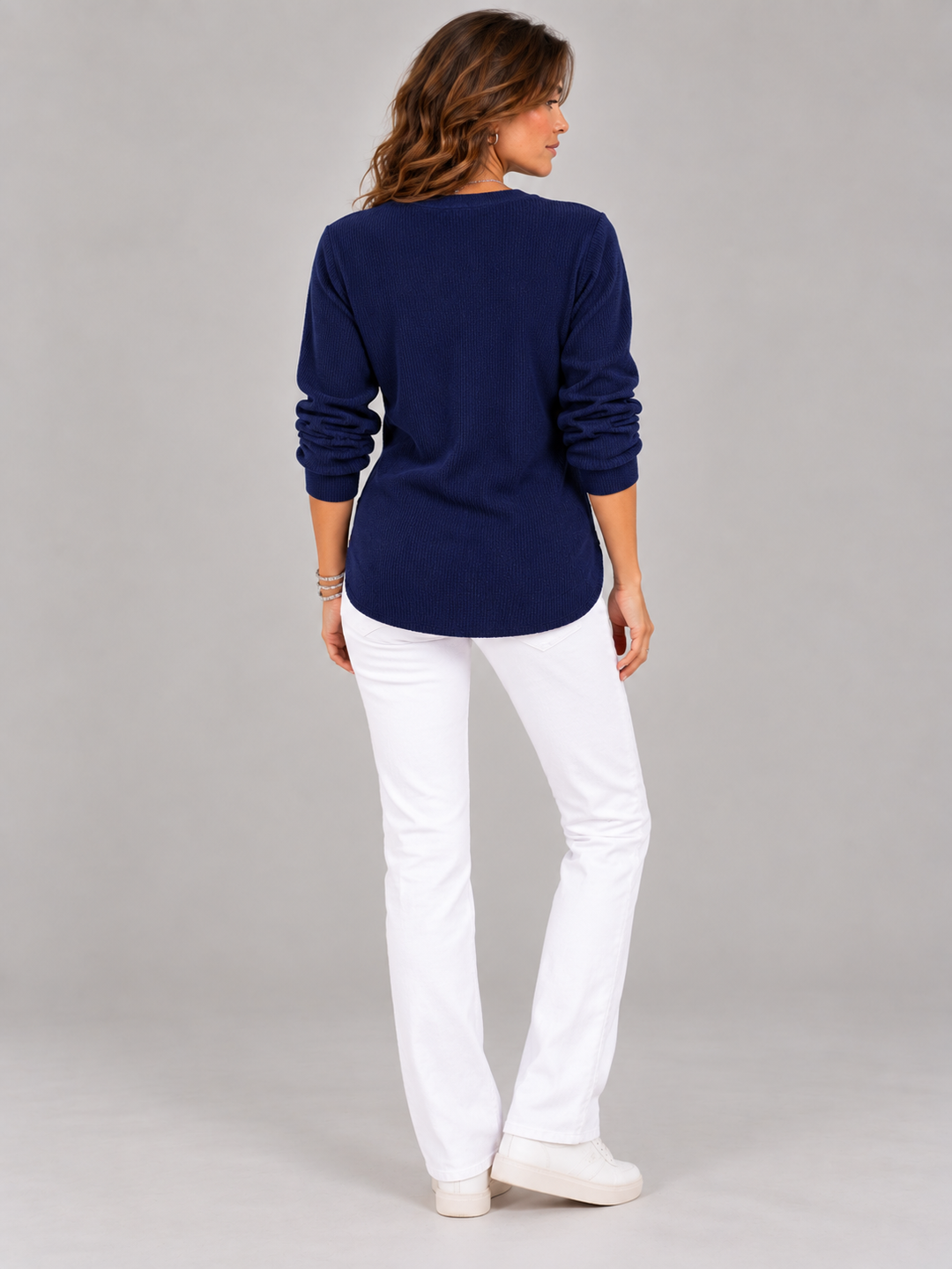 Bella™ | Henley Tunic with Buttons