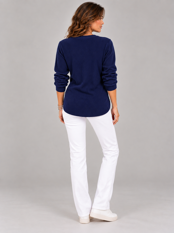 Bella™ | Henley Tunic with Buttons