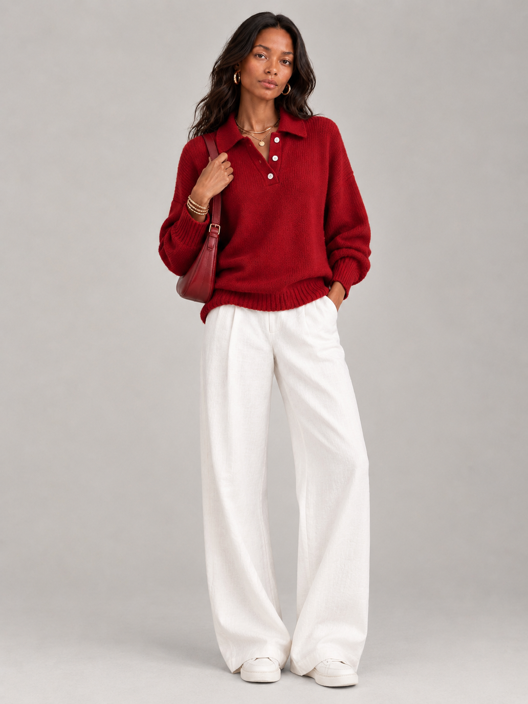Martha™ | Soft Polo Jumper