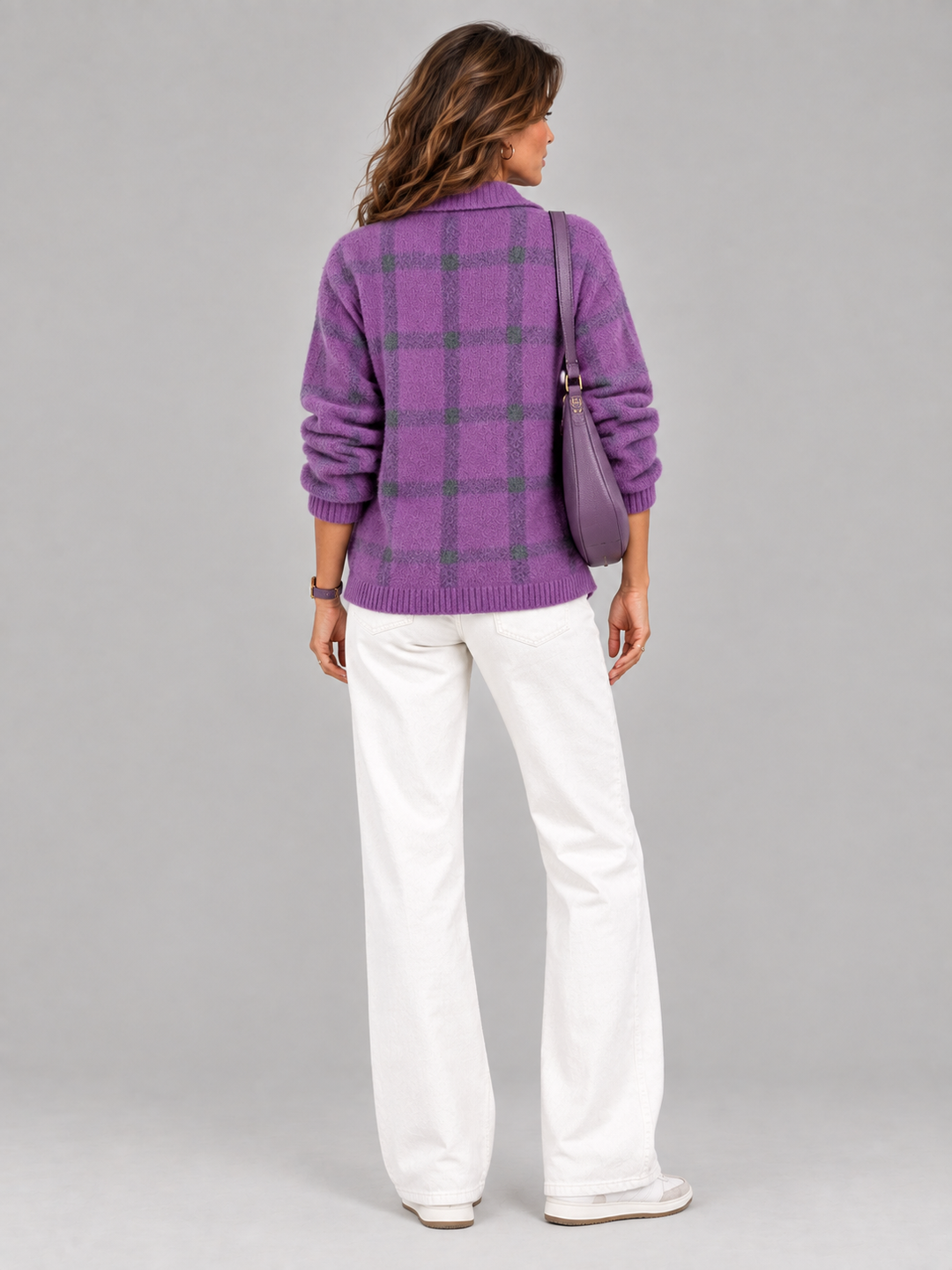 Poppy™ | Checked Knit Jacket