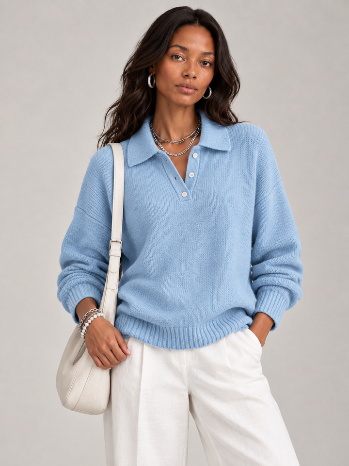 Martha™ | Soft Polo Jumper
