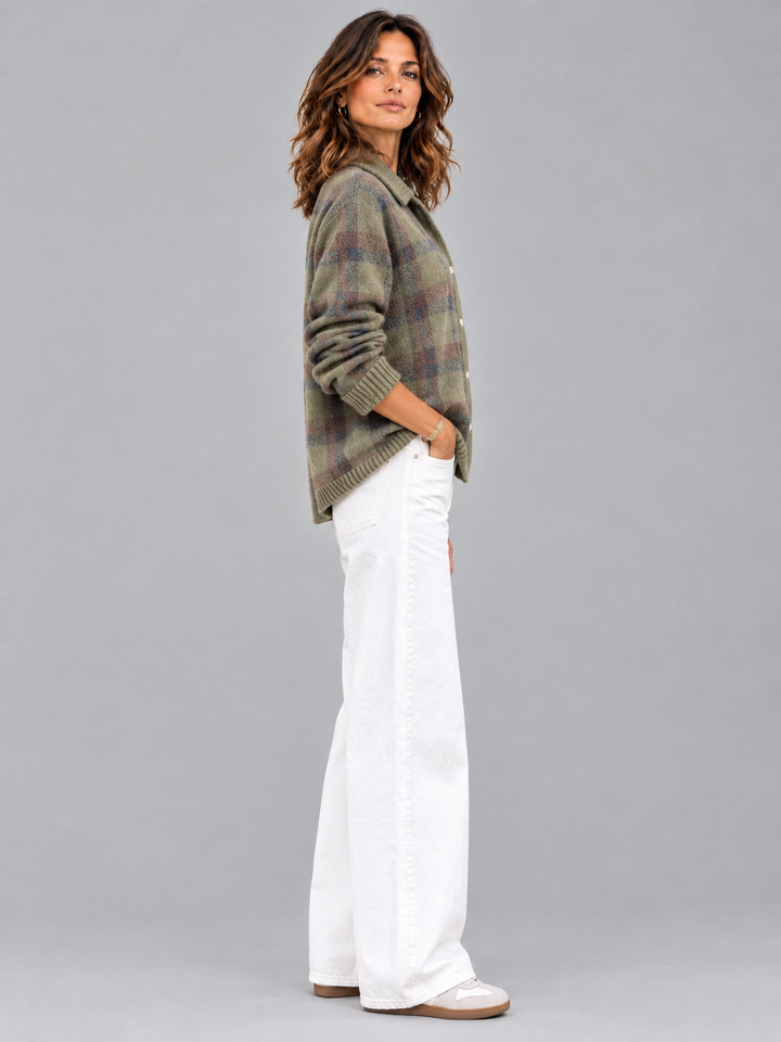 Poppy™ | Checked Knit Jacket