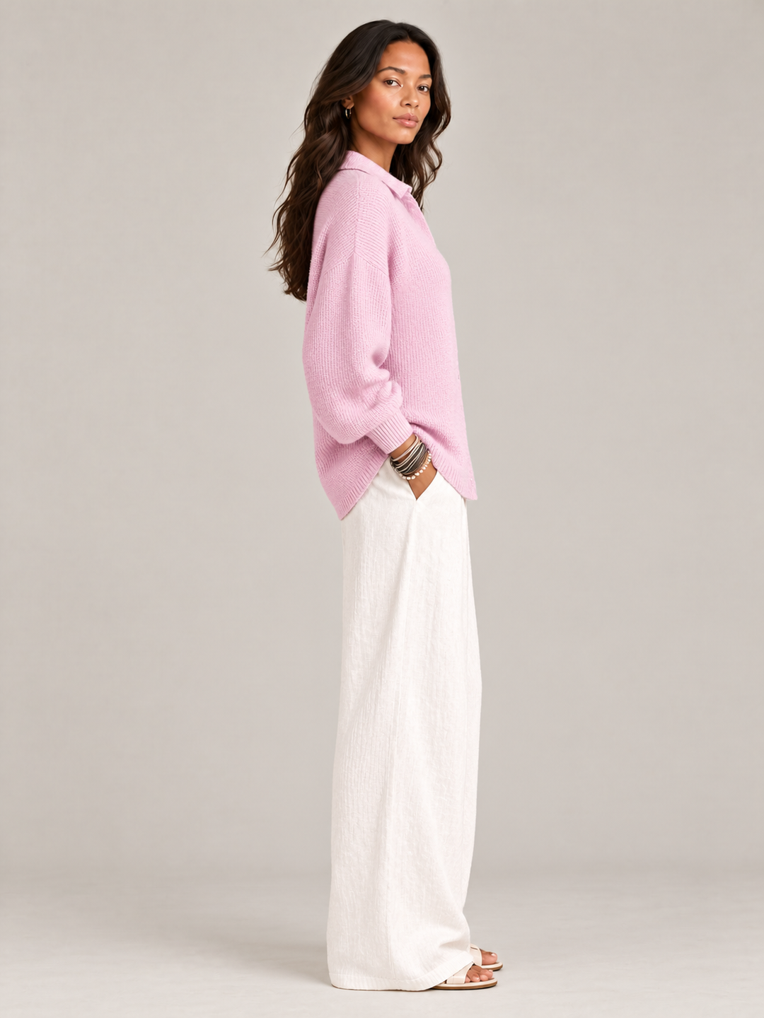 Camilla™ | Textured Knit Cardigan with Buttons
