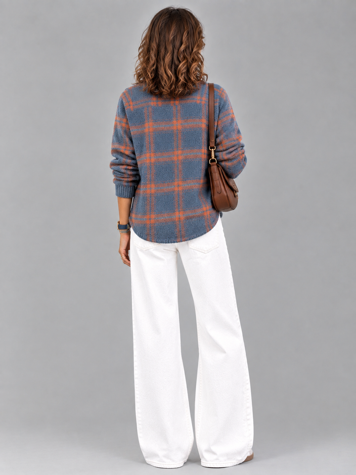 Poppy™ | Checked Knit Jacket