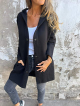 Liora™ | Cardigan lungo Cozy Chic con cappuccio