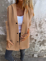 Liora™ | Cardigan lungo Cozy Chic con cappuccio