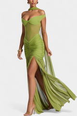 SELINA™ | ELEGANTE ABITO LUNGO CON DETTAGLI IN RETE