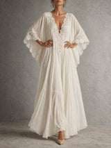 Éliane™ | Robe Chiffon Ivoire