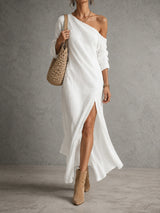 Éliane™ | Robe Élégante Une Épaule