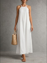 Élise | Robe longue élégante en coton