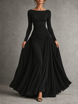 Seraphine – Robe maxi sculpturale fluide