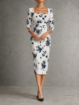 Sophie | Robe midi élégante à imprimé floral