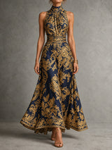 Victoire™ | Robe longue élégante à motif baroque