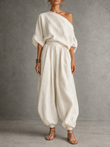 Élina | Ensemble fluide et confortable style naturel